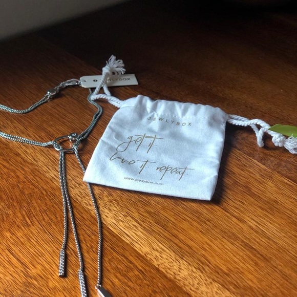 Gorge silver plated necklace with zirconia - Picture 4 of 6